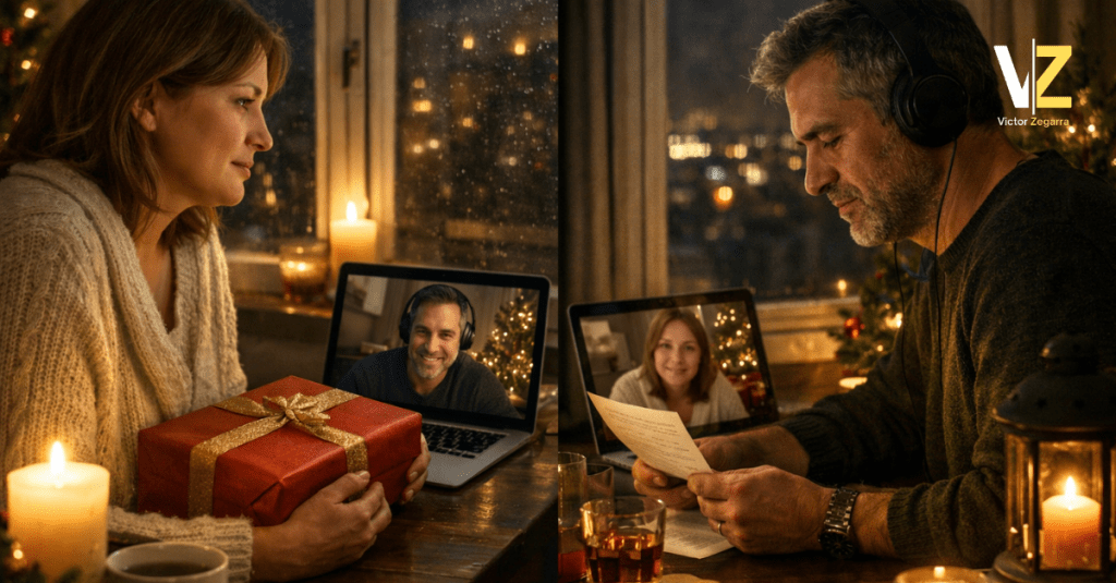 Un amor en Navidad, a la&nbsp;distancia