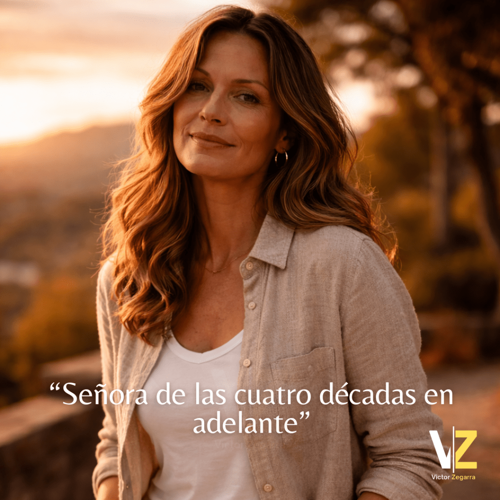 Señora de las cuatro décadas en&nbsp;adelante